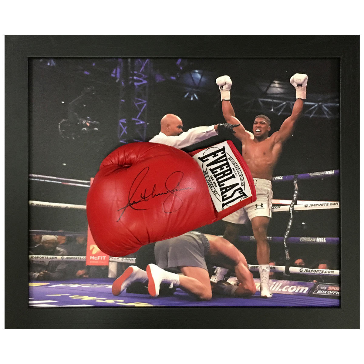 Anthony Joshua Signed Framed Everlast Boxing Glove