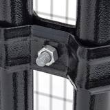 Outdoor Kennel with Weatherproof Cover, 4 L x 4 W x 4.3ft H (1.2 L x 1.2 W x 1.3m H)
