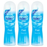 Durex Play Feel Lubricant, 3 x 50ml