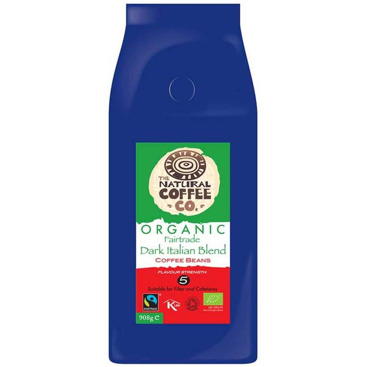 The Natural Coffee Co. Organic Dark Italian Blend Whole Bean Coffee