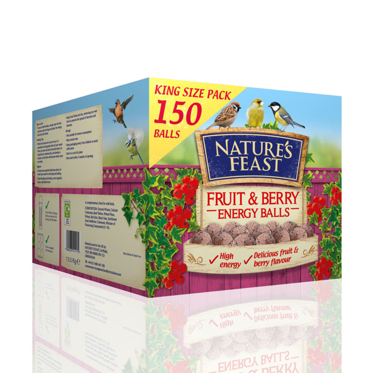 Nature's Feast Fruit and Berry Energy Balls, 150 Pack