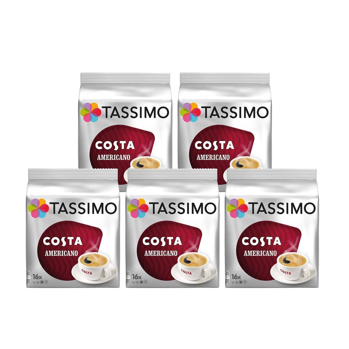 TASSIMO T-Disc Pod Coffee Chocolate Cappuccino Latte Americano Costa  Macchiato