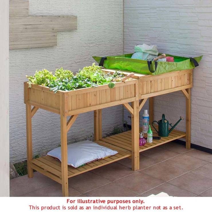 VegTrug Cedar Wood 8 Pocket Herb Garden Planter Costco UK