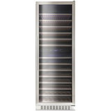 Montpellier WS181DDX, 181 Bottle Dual Zone Wine Cooler in Stainless Steel