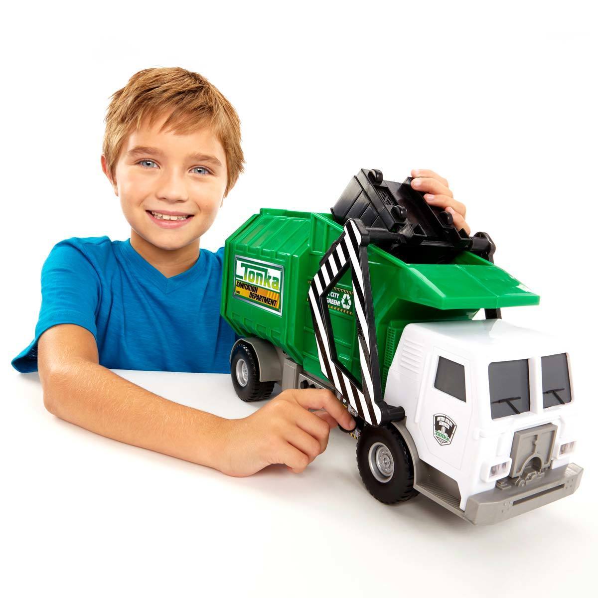 6.5 Inch (16.5cm) Tonka Mighty Motorised - Rubbish Truck (3+ Years)