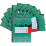 Pukka Pads A4 Wirebound Jotta Metallic Pads 80gsm 200 Pages - Pack of 12 Pads