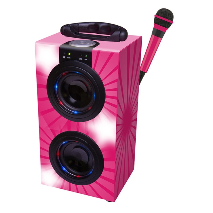 Lexibook Karaoke Machine with Microphone in Pink (814 Years) Costco UK