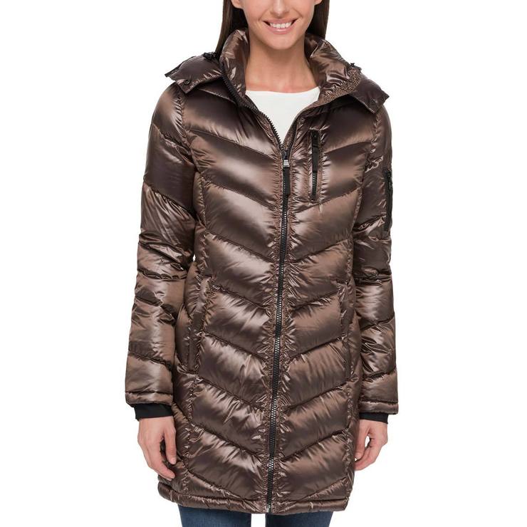 andrew marc ladies long down jacket costco