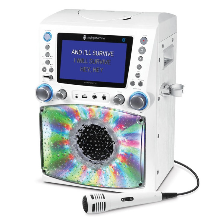 Singing Machine STVG785BT Karaoke Machine in White Costco UK