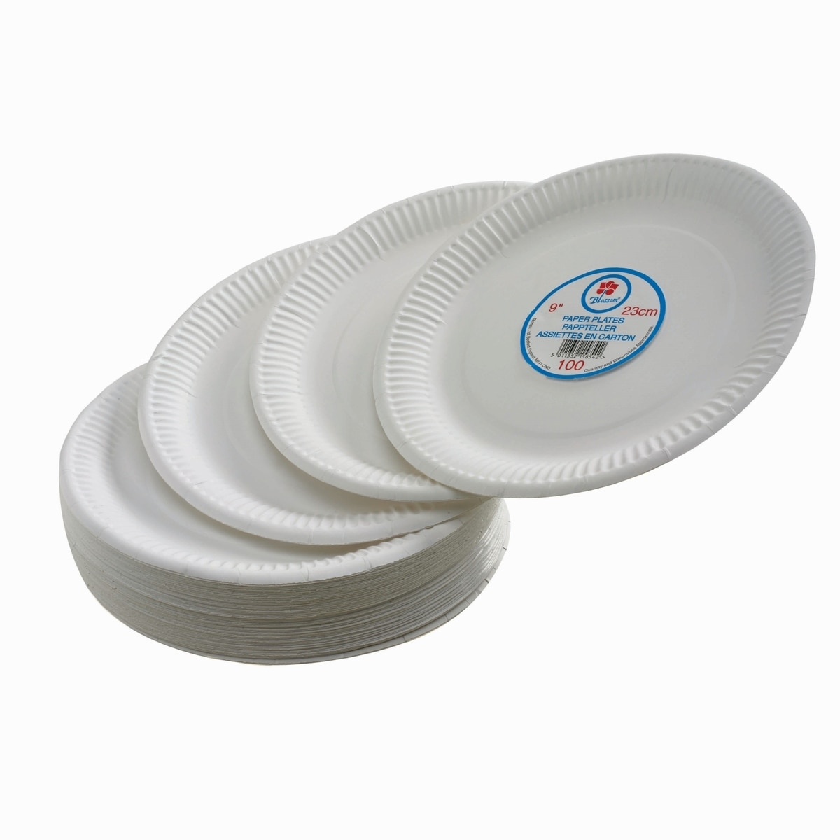 CPD Pack of 100 Paper Plate 7" White Costco UK