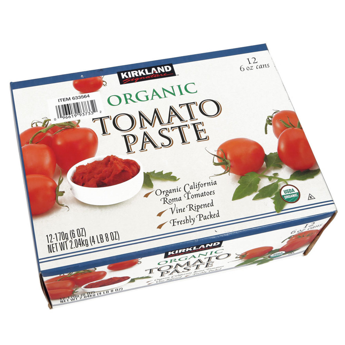Kirkland Signature Organic Tomato Paste, 12 x 170g