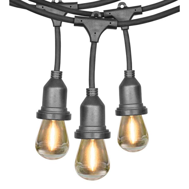 hanging costco string lights