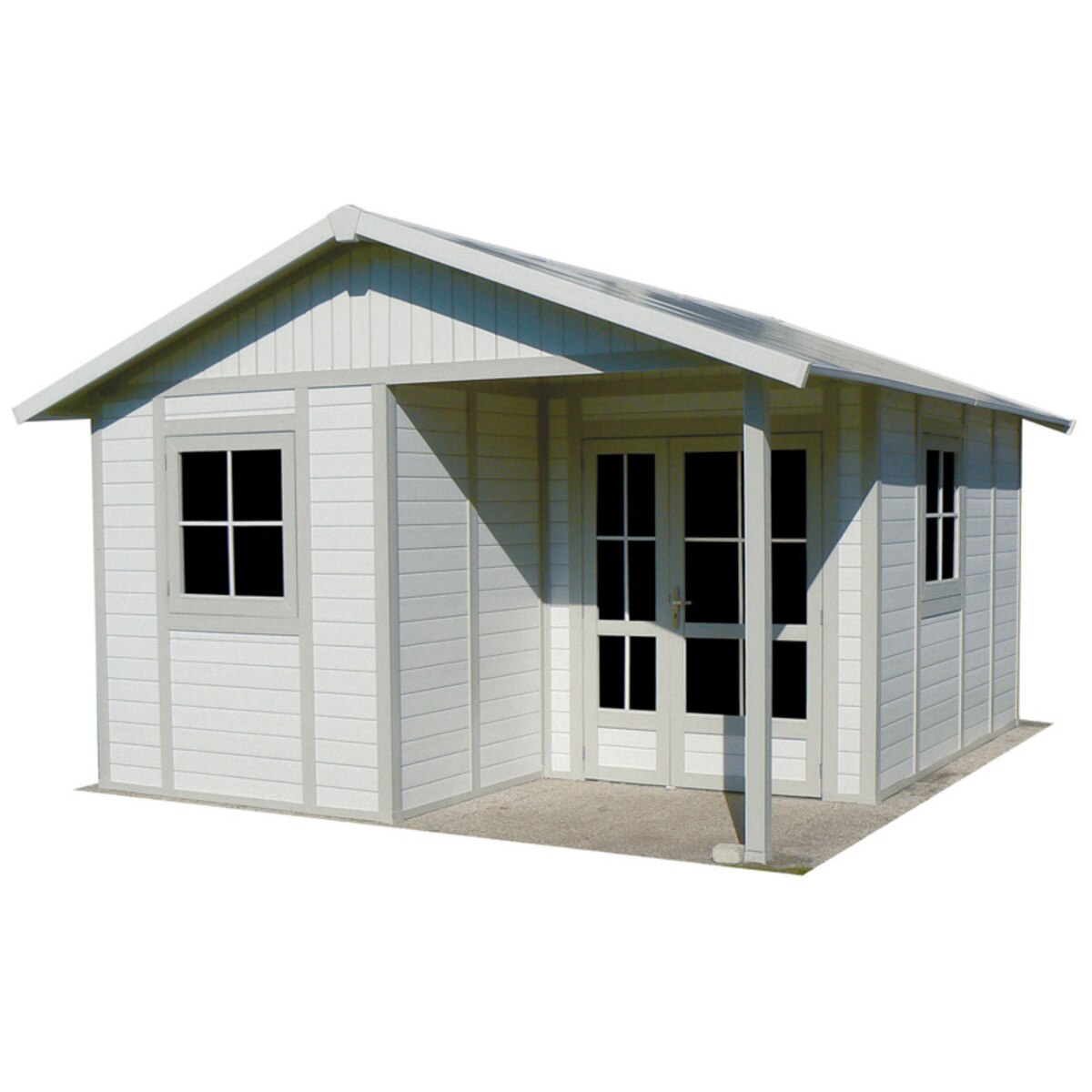 Grosfillex Deco 16 x 13 ft (4.9 x 4.0m) PVC Garden Shed Building Model Deco 20B Costco UK