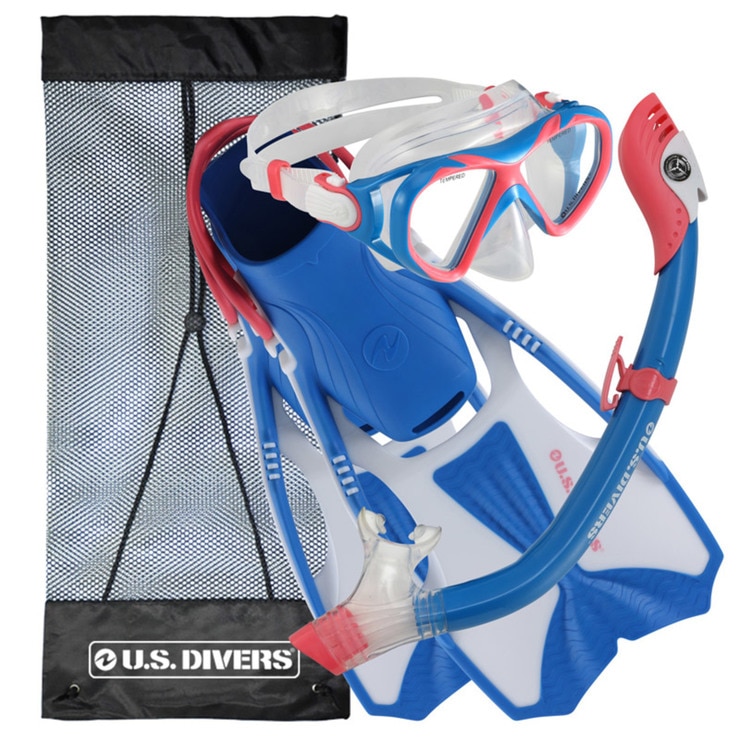 US Divers Youth Snorkel Set in Coral, Small Costco UK