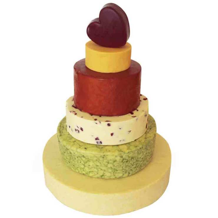 The Dorchester 6-Tier Cheese Celebration Cake, 15kg (Serves 500 Portions)
