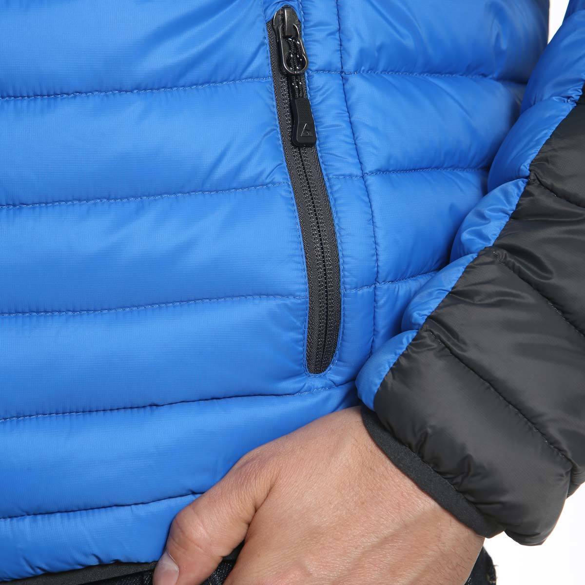 Gerry Men's Light Weight Sweater Down Jacket, Slate / Blue Small