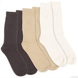 Pringle 2 x 3-Pack Men's Laird Socks in Beige