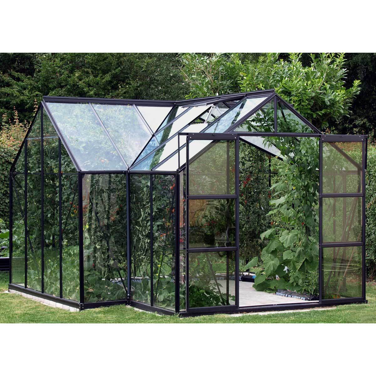 Installed Vitavia Nevada 13000 12ft 6" x 12ft 6" (3.8 x 3.8 m) Greenhouse Package