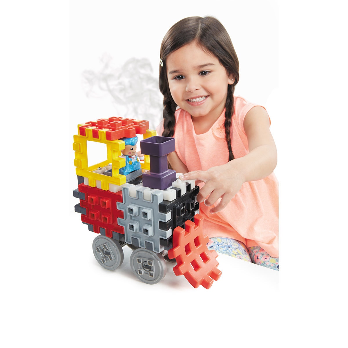 Little Tikes Waffle Blocks 177 Piece Steam Train Set (2+ Years)