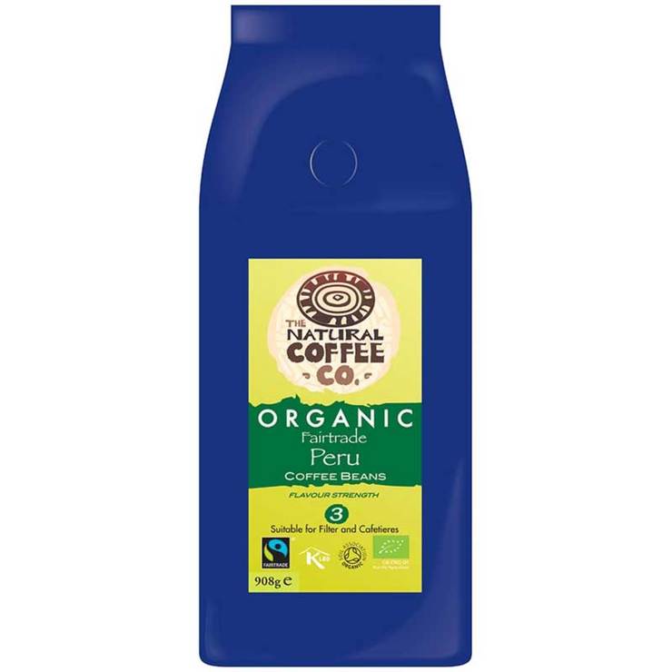 The Natural Coffee Co. Organic Peruvian Whole Bean Coffee, 908g Costco UK