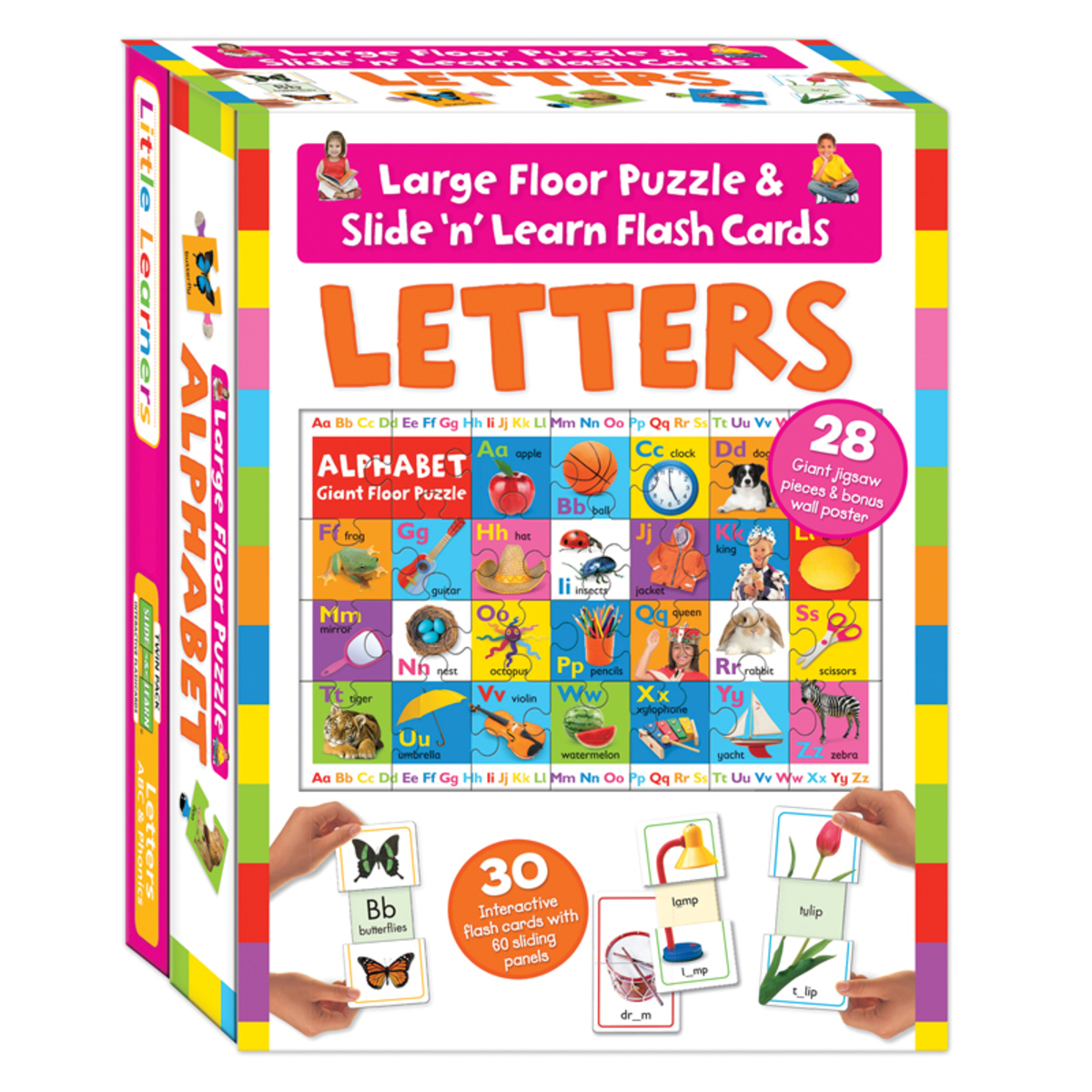 Slide 'n' Learn Words Flash Cards + Large Floor Puzzle