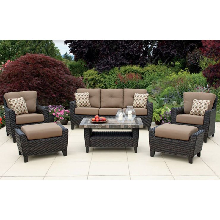 Agio Kingsley 6 Piece Woven Deep Seating Set Costco Uk Agio Kingsley 6 Piece Woven Deep Seating Set