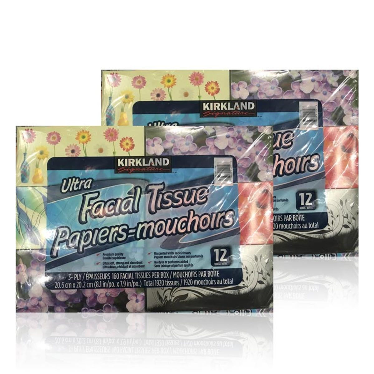 Kirkland Signature Facial Tissues, 12 x 160 Sheets Costco UK