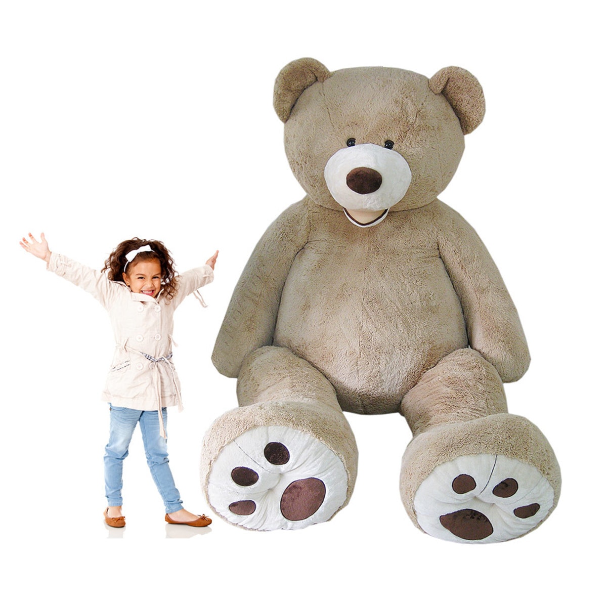 Hugfun 93" (236cm) Plush Sitting Bear (3+ Years)