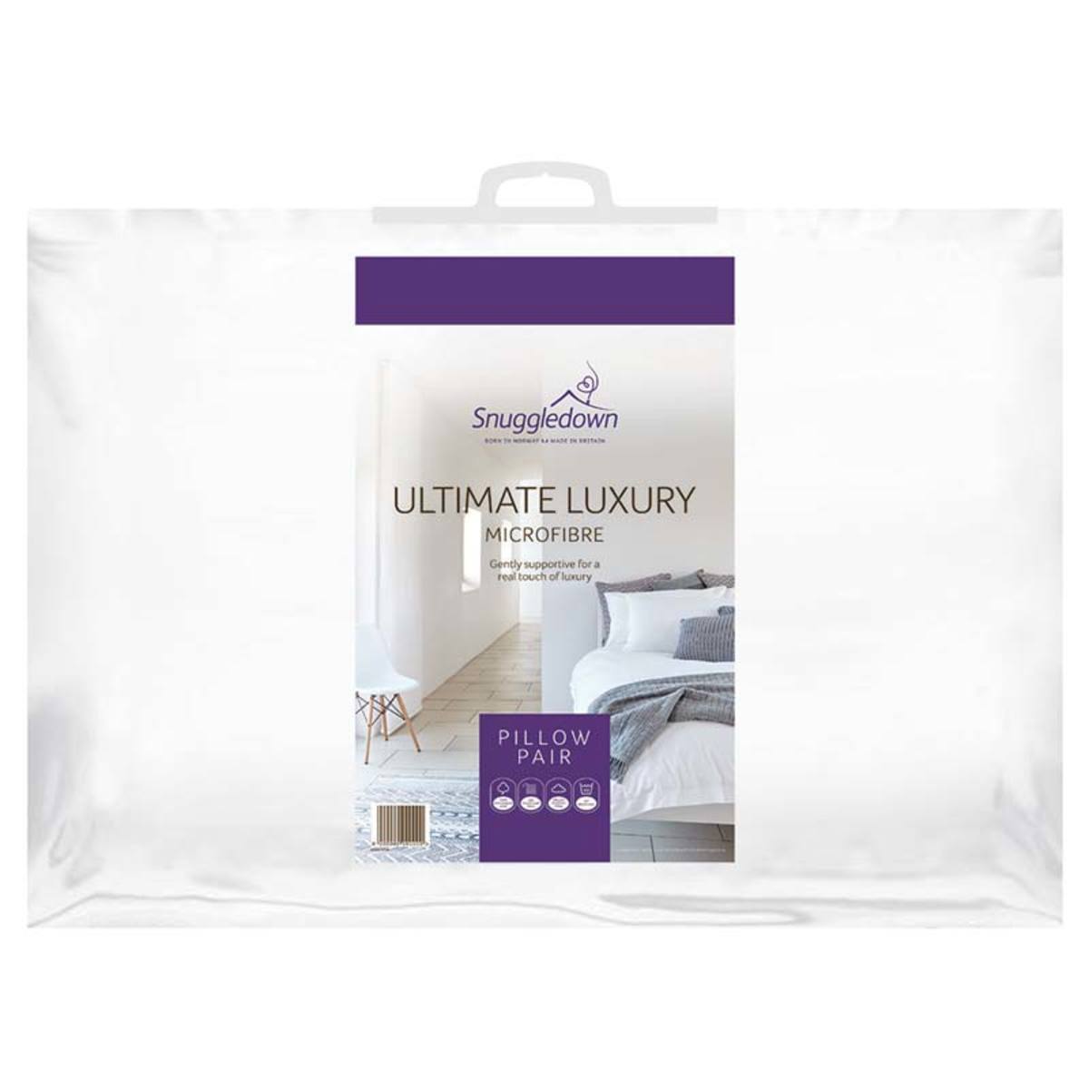 Snuggledown Luxury Microfibre Pillow Pair