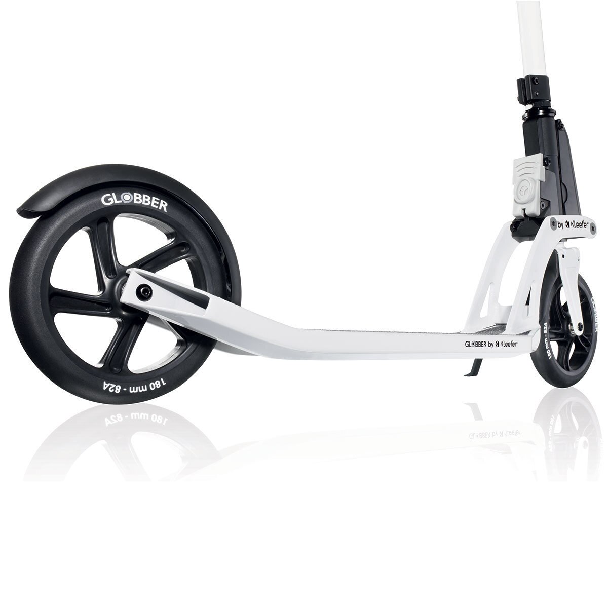 Globber One K Active Adult Scooter with Brakes in White