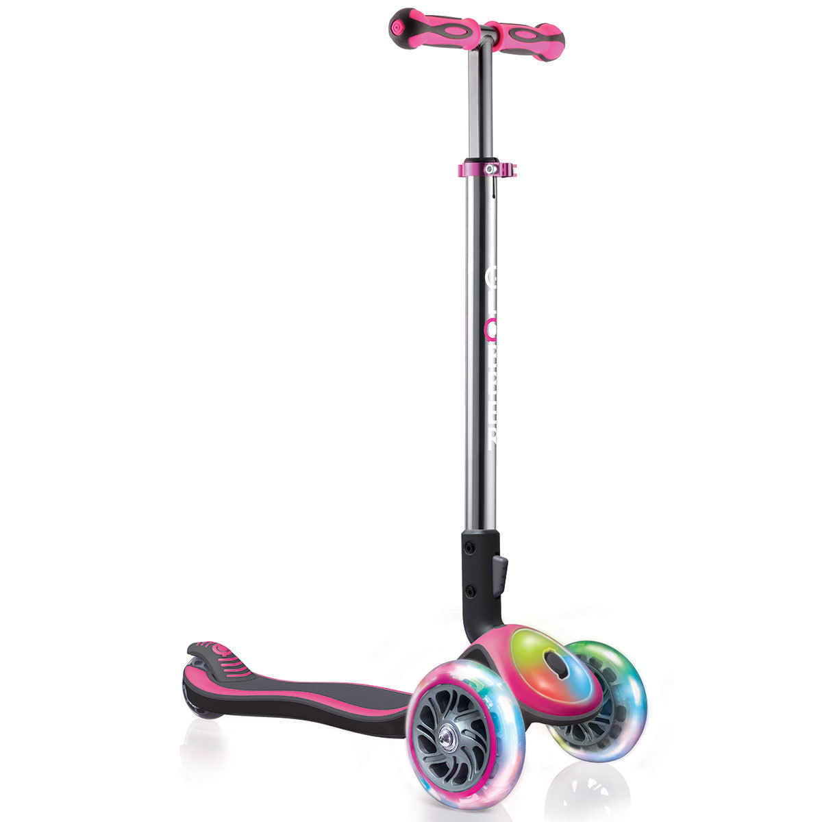 Globber Elite Titanium Flash and Lights Scooter in 2 Colours (3+ Years)