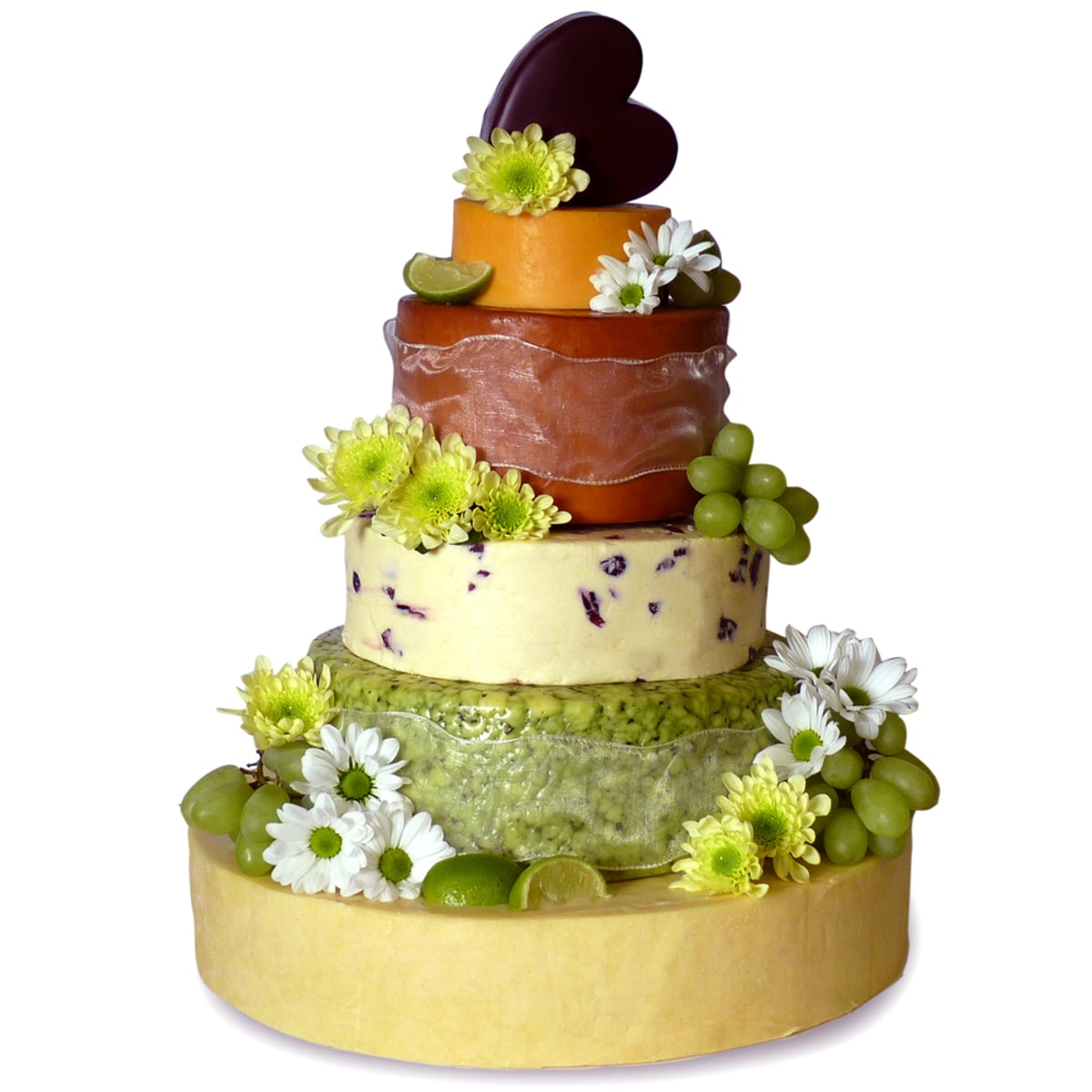 The Dorchester 6-Tier Cheese Celebration Cake, 15kg (Serves 500 Portions)