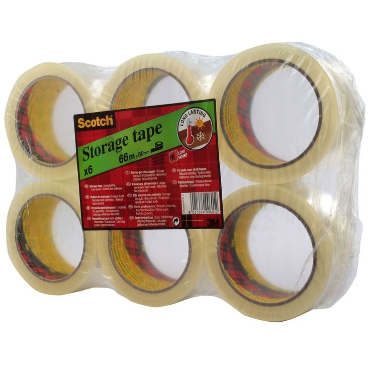 Scotch (48mm x 66m) Clear LowNoise Tape Pack of 6 Costco UK