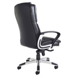 Palermo Leather Faced Executive Chair in Black