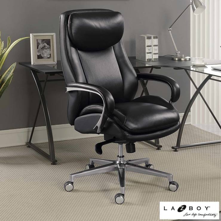 La Z Boy Black Leather Executive Office Chair Costco Uk La Z Boy Black Leather Executive Office Chair