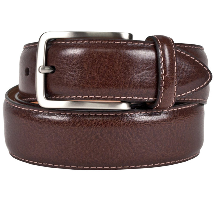 Kirkland Signature Mens Leather Belt in Brown - Waist 30 | Costco UK