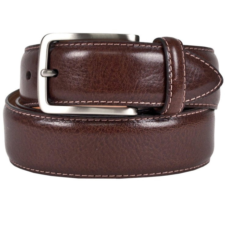 Kirkland Signature Mens Leather Belt in Brown Waist 30 Costco UK