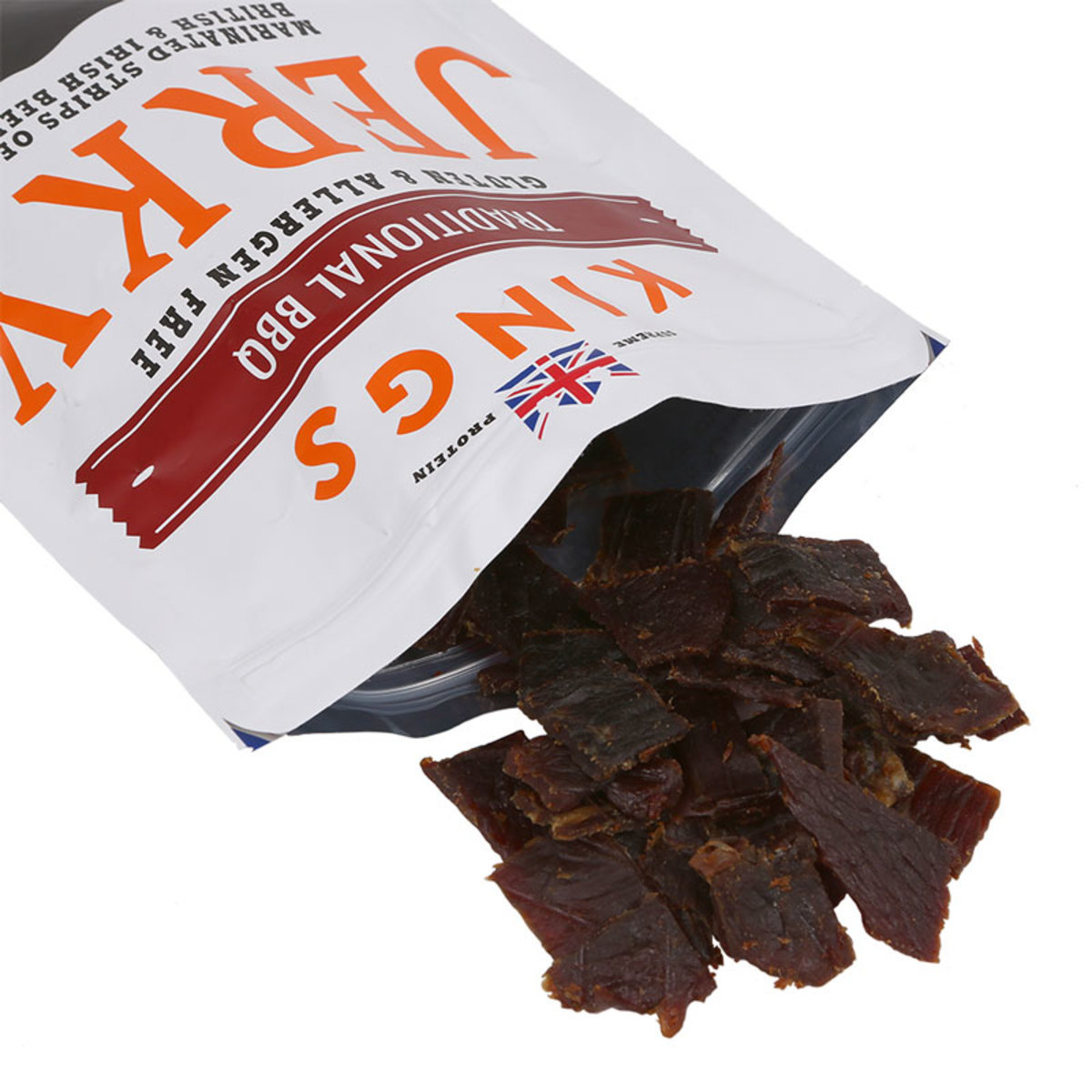 Kings Beef Jerky - Traditional BBQ Flavour, 2 x 350g Titan Packs