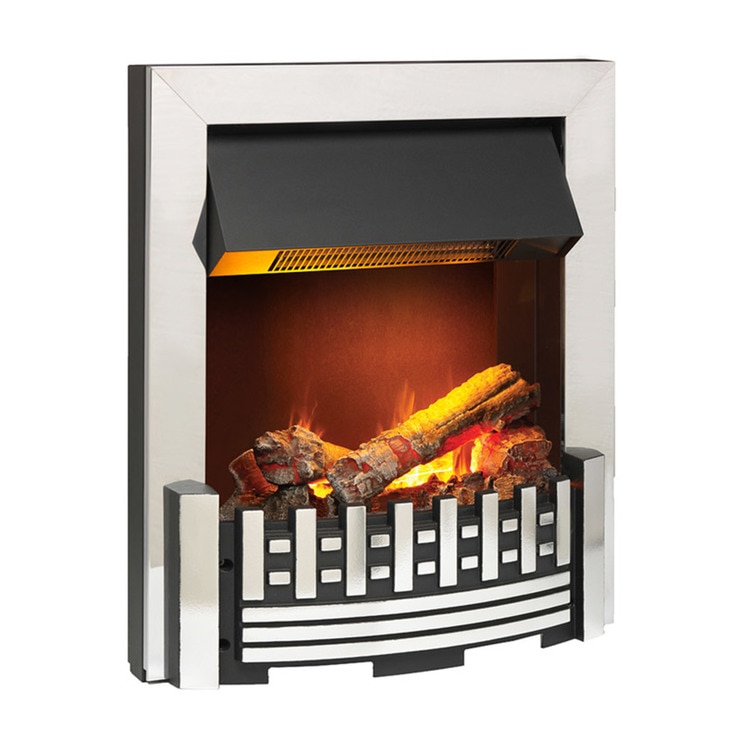Dimplex Mansfield 2kW Chrome Optimyst Electric Inset Fire Costco UK