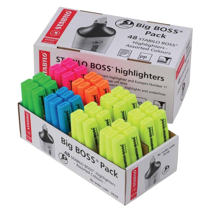 Stabilo Boss Highlighters Assorted 48 pack Costco UK