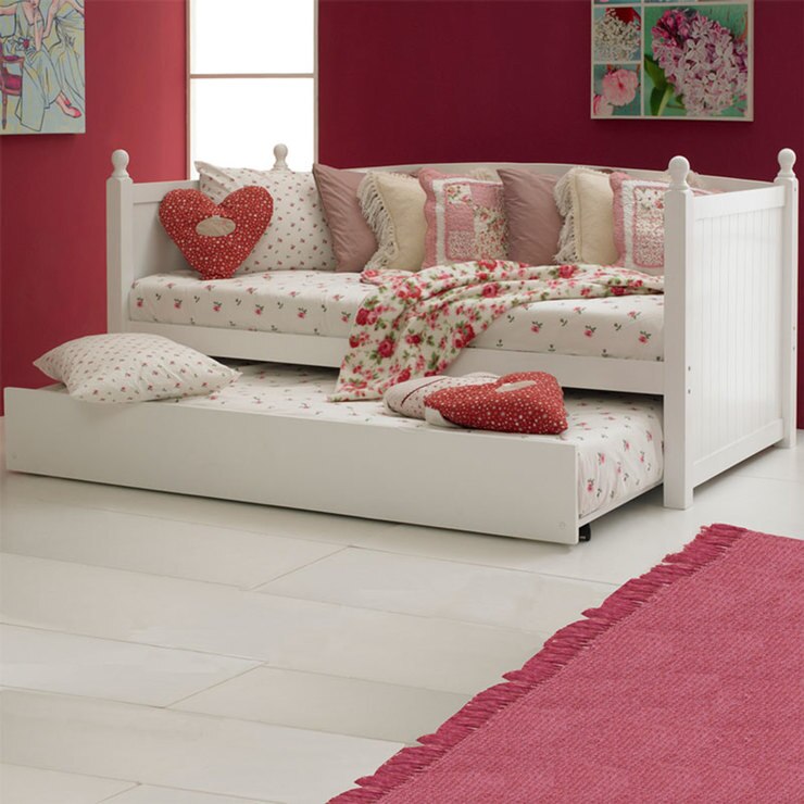 Maya Trundle Guest Bed in White Costco UK