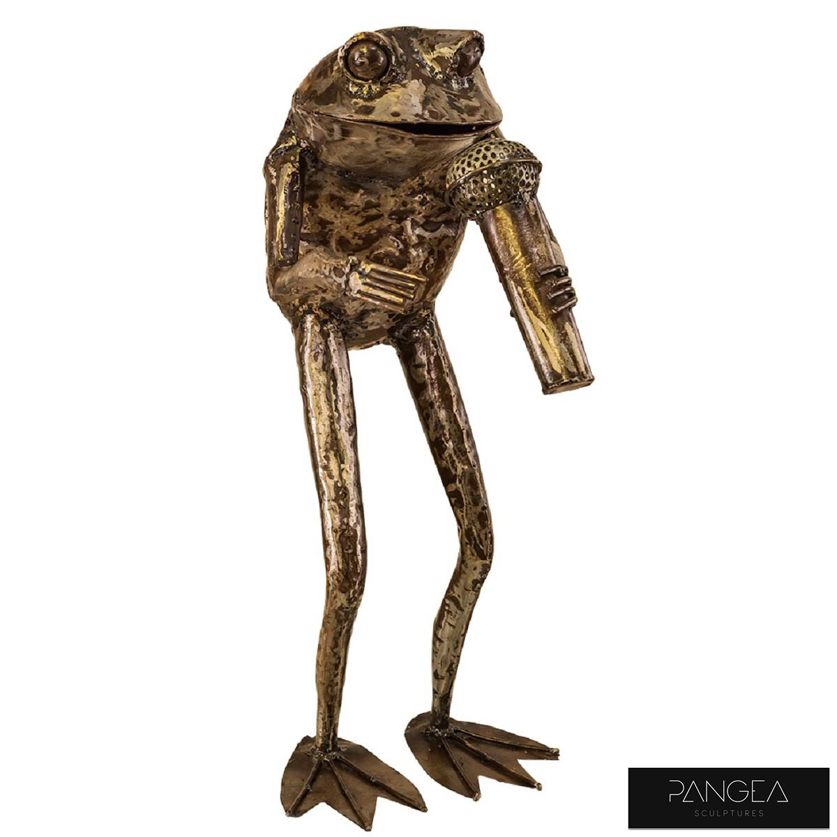 Pangea 2.6ft (79.2cm) Frog Ornamental Metal Structure - Microphone