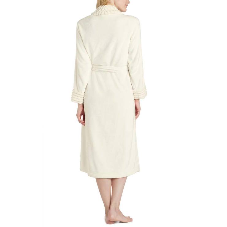 Carole Hochman Women's Plush Robe in Ivory, Small Costco UK