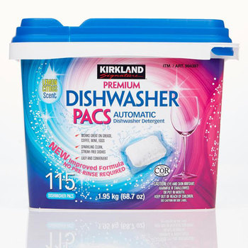 Kirkland Signature Dishwasher Tablets, 115 Pack