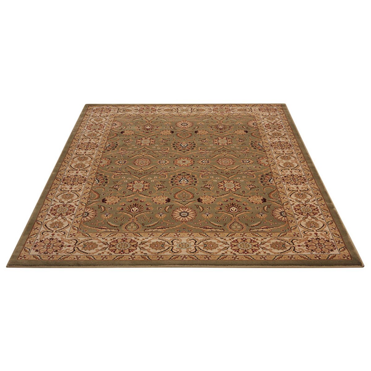 Persian Influenced Rug in Green Runner Costco UK