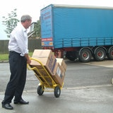 Olympia Tools Yellow Commercial Grade 800 lb/365 kg Capacity Hand Truck with Stair Gliders