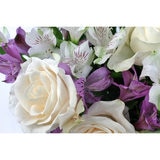 34 Stem Colombian Rose & Alstroemeria Flower Bouquet with Greetings Card
