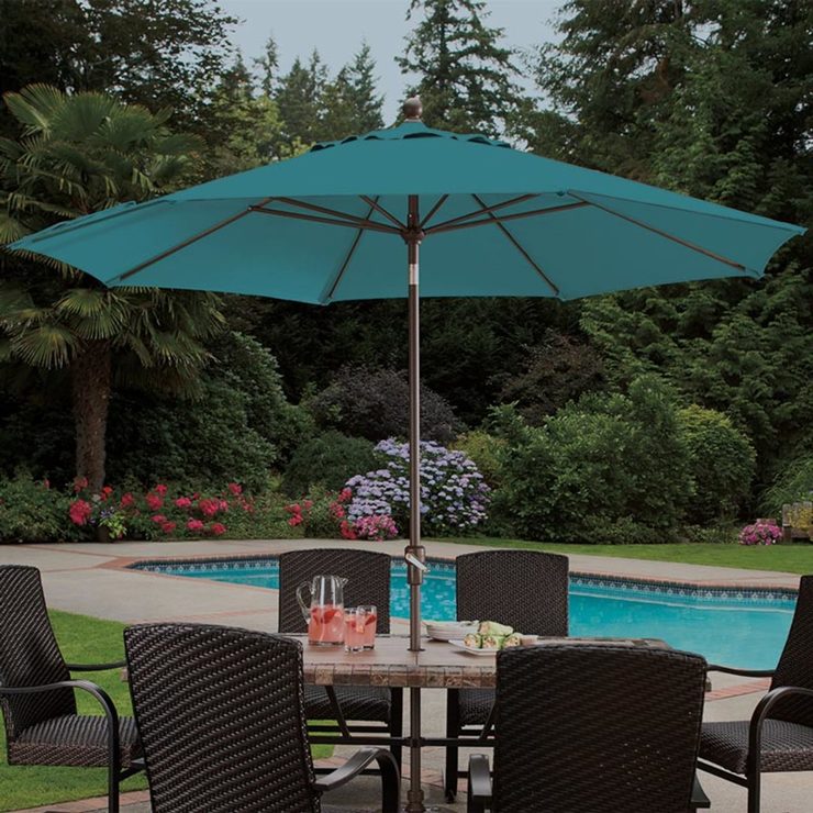 Activa 10ft (3.05m) Market Umbrella in Peacock Costco UK