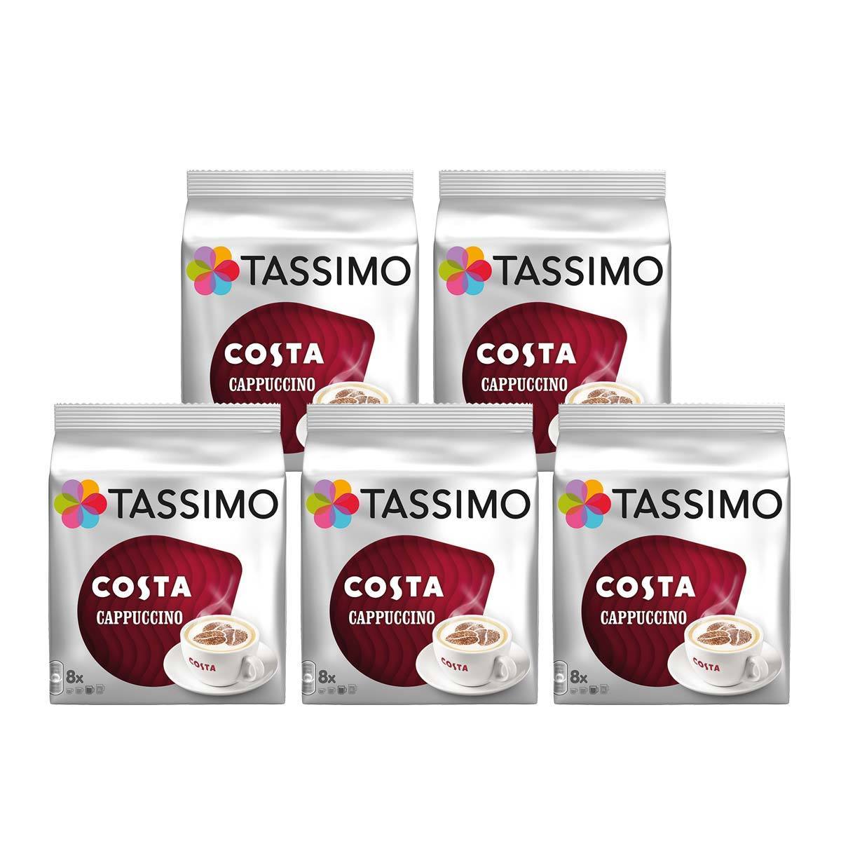 Costa Tassimo Cappuccino Coffee Pods, 40 Servings