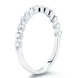 0.47ctw Round Brilliant Cut Diamond Band Ring, 18ct White Gold